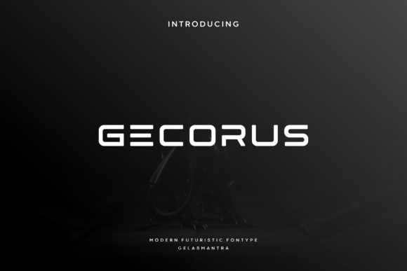 Gecorus: A Futuristic Typeface for Modern Design