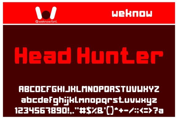 Head Hunter: A Display Font for Bold Creative Projects