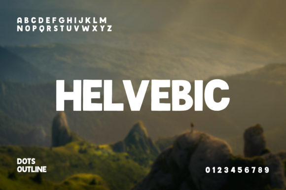 Helvebic: A Brushed Display Font for Bold Branding