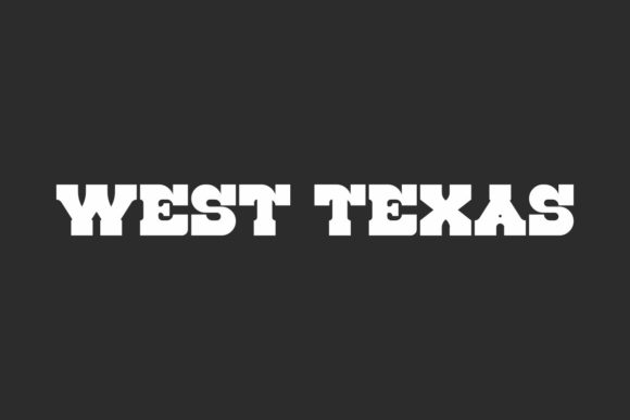 West Texas: A Bold Typeface for Impactful Branding
